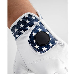 Gants de golf blancs de haute qualité adulte doux tissu durable Compression convient aux hommes Performance respirant antidérapant vêtements de sport - Product Image 4