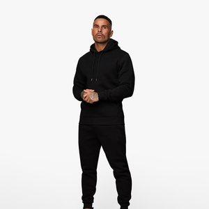Nouveau 2 pièces ensemble hommes sweats à capuche costume polaire chaud survêtement sweat à capuche pantalons de survêtement Jogging Hip Hop survêtement à capuche - Product Image 1