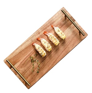 Proveedor a granel de plato de madera de acacia hecho a mano de calidad superior plato de madera redondo para servir a precio de fábrica para vendedores en línea - Product Image 6