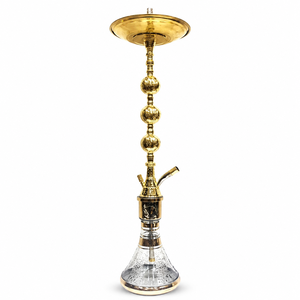 Luxury Lacquer Egyptian Hookahs Farida Solid Brass Three Levels <b>Mini</b> Deep Hand Engraved Top Smoking Efficiency - Product Image 1