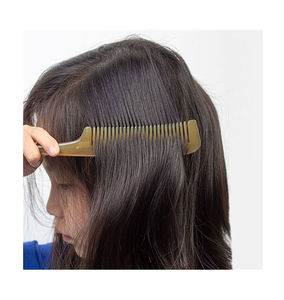 Horn <b>Hair</b> <b>Comb</b> Buffalo Cow Horn <b>Comb</b> 100% Natural Horn <b>Hair</b> Wide Tooth <b>Comb</b> for Hotel Home Customize Logo - Product Image 6