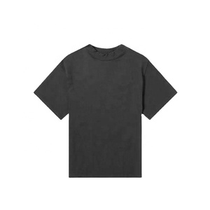 เสื้อยืดคอกลมทรงหลวมสไตล์วินเทจสำหรับผู้ชาย ขายส่ง ผ้าหนา 260gsm ทรงบ็อกซี่ ไหล่ตก ผลิตจากผ้าฝ้าย 100% เป็นมิตรต่อสิ่งแวดล้อม - Product Image 3