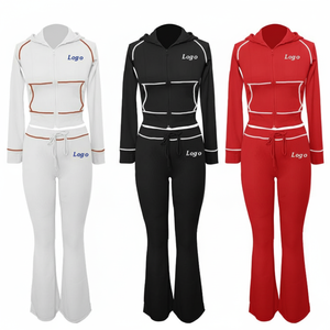 Conjuntos Deportivos de Mujer al por Mayor, Totalmente Personalizados, de Alta Calidad, Holgados e Informales, de Dos Piezas - Product Image 1