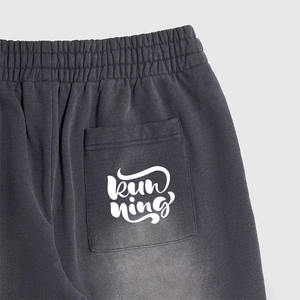 Trajes de chándal para hombres Pantalones de chándal de moda y conjunto de Sudadera con capucha Cremallera hasta Personalizar Stitch Sudaderas con capucha lavadas con ácido para hombres - Product Image 6