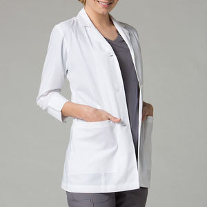 Professional Premium White Hospital <b>Doctor</b> Lab Gown Wholesale Beauty Salon Medical Uniforms Medical Coat - Product Image 1