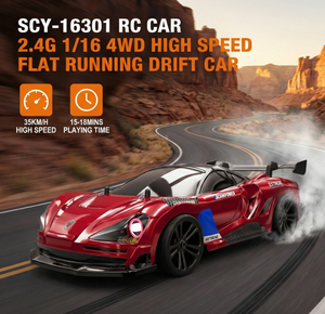 HOSHI SCY-16301 1/16 <span class=keywords><strong>Voiture</strong></span> de drift RC 4WD Véhicule de course tout-terrain 35 km/h Haute vitesse Sport Touring Auto Modèle électrique de loisir Cadeau RTR - Product Image 1