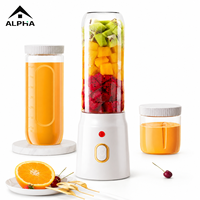 Nieuwe Design 600ML Draadloze Draagbare Sapcentrifuge Blender Multifunctionele Oplaadbare Fruit Smoothie Maker voor Thuis, Reizen en Kantoor