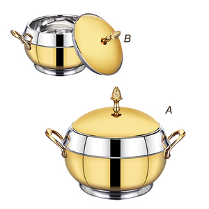 Hotpot plaqué or vente en gros et fournisseurs rond - Product Image 1