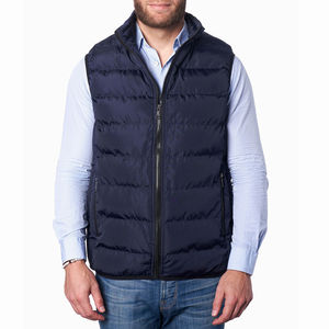 Custom Logo Winter Thick Solid Zipper up Sleeveless <b>Vest</b> <b>Men's</b> Puffer Down <b>Vests</b> <b>Man</b> Padded Cotton Waistcoats OEM Serviced - Product Image 1