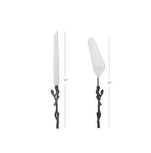 Juego de cuchillo y tenedor para pastel de acero inoxidable, cuchillo para pastel y servidor, cuchillo para pastel de boda para uso hecho a mano al mejor precio - Product Image 3