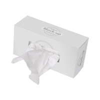 Support de boîte à mouchoirs rigide personnalisable en gros, couleur et taille au choix, avec revêtement UV et lamination mate gaufrée, pour réfrigérateurs, gain de place