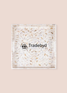 Bandeja elegante con incrustaciones de fregona de Tradebyd, bandeja Premium hecha a mano para entusiastas de la decoración del hogar - Product Image 3