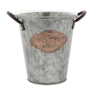 Jardinières en fer galvanisé écologiques et personnalisables pour fleurs artificielles, petites et grandes tailles - Product Image 2