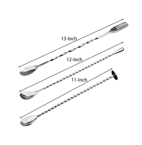 Nouveau design d'agitateur de bar Cuillère à mélanger en acier inoxydable pour agitateur de cocktail Outils de bar - Product Image 4