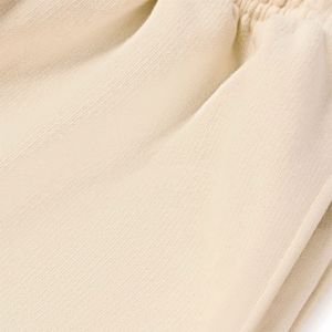 Custom Men Loose <b>Stacked</b> Pants Solid Color <b>Joggers</b> Straight Sweat Pants Bootcut Flared Sweatpants With Logo Puff Print For Man - Product Image 5