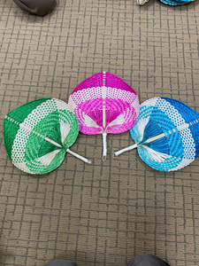 Hot Selling Woven <b>Bamboo</b> Handfan Handmade <b>Straw</b> Leaf Fan For Rustic Wedding Decoration Summer Cooling Gift - Macy - Product Image 5