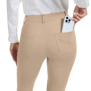 Pantalon de golf élégant en tissu respirant pour femmes, matière en coton, vêtements de sport confortables, pantalon de golf pour femmes - Product Image 4