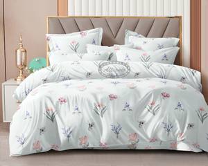 Ensemble de draps en microfibre en gros pour lit king-size - 400TC imprimé pour hôpital et hôtel - Product Image 1