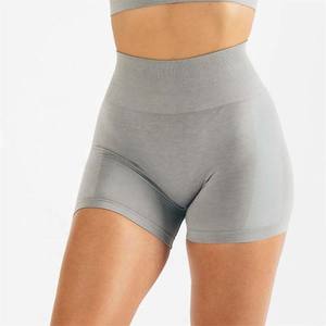 2025 OEM personalizado Spandex poliéster Material alta cintura Yoga desgaste motorista entrenamiento deportes pantalones cortos ropa de mujer Pantalones cortos transpirables - Product Image 1