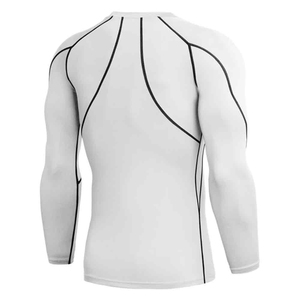 Manches complètes Compression Rash Guard Séchage rapide Respirant Rash Guard Vêtements de sport Hommes Rash Guards Spandex Compression Shirt - Product Image 4