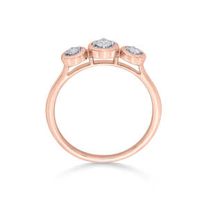 Bague décontractée TriLumous sertie de diamants - Product Image 5