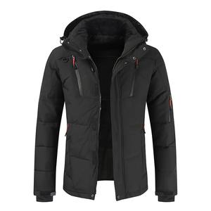 Veste d'hiver en duvet à bulles personnalisée pour hommes Manteau bouffant Veste d'hiver à capuche légère et de qualité supérieure avec fermeture éclair - Product Image 6