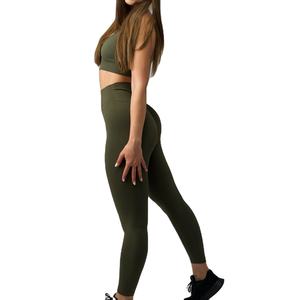 Ensemble de yoga deux pièces pour femmes grande taille, vêtements d'été, résistant aux plis, côtelé, taille haute, vêtements de sport - Product Image 5