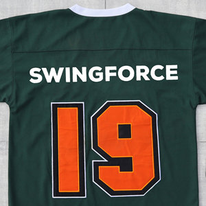 Camiseta de fútbol americano personalizada de alta calidad OEM estilo Vintage transpirable hombro caído recortado camiseta de aficionado al fútbol para Unisex - Product Image 4