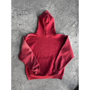 Unisex Custom Streetwear pullover Crew Neck Waterproof Hoodie French Terry <b>Flannel</b> Oversized Faded Heavyweight Acid <b>Wash</b> Winter - Product Image 6