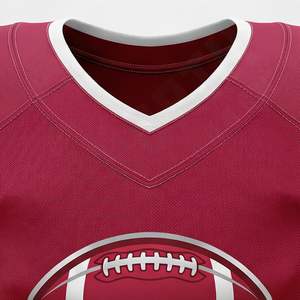Uniforme de Fútbol Americano Antibacteriano 100% Poliéster al por Mayor, Talla Grande, Nombre del Equipo Personalizado, Conjunto Único, Rendimiento Atlético - Product Image 4