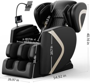 Fauteuil de massage multifonctionnel avec design de capsule spatiale en apesanteur, doté d'un chauffage à température constante, thérapie de soins de santé - Product Image 3