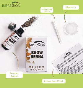 Cejas de Henna tinte de impresión, color marrón dorado, 10 gramos, marca propia aprobada por la UE, Etiqueta Privada - Product Image 5