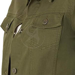 แจ็กเก็ตยีนส์สำหรับผู้หญิงเสื้อแจ็กเก็ตยีนส์ระบายอากาศได้ดีดีไซน์ตามสั่ง - Product Image 4