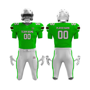 Nuevo Uniforme de Fútbol Americano Personalizado de Alta Calidad, 100% Poliéster con Protección UV, Conjunto de Manga Corta, Color Único, Popular - Product Image 4