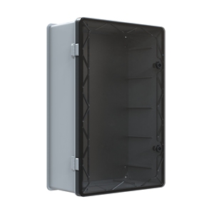 ABS <b>Plastic</b> Waterproof White Junction Box 400x600x242 mm IP65 Surface Mounted Transparent Door Mounting Screws 5.64kg POLI 047 - Product Image 2