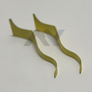 Rasoirs incurvés réutilisables Wenzy Wave en acier inoxydable jaune pour coiffeurs OEM Dominicain Votre propre logo Salon Rasoirs à raser - Product Image 2