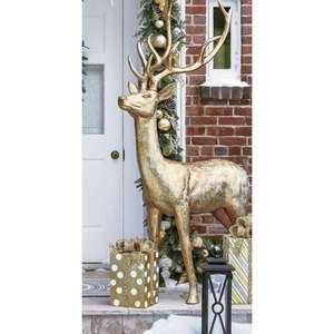 Escultura de Reno blanco, suministros para eventos, estatua de Reno de alta calidad, tamaño real, Navidad, vacaciones, decoración del hogar, modelo de Reno - Product Image 3