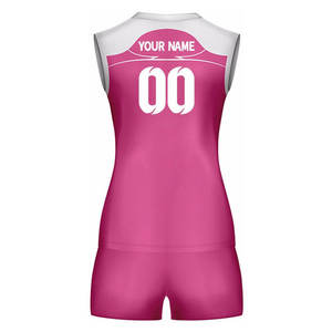 Nouveau Style Filles Volley-ball Uniforme Ensembles Logo Personnalisé Transfert De Chaleur Imprimé Professionnel Jersey Shorts Fabriqué au Pakistan - Product Image 2