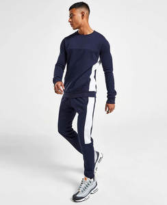 Survêtement de football en gros pour hommes, survêtements personnalisés avec logo, molleton technique zippé, jogging uni pour hommes, survêtement en coton respirant pour hommes - Product Image 5