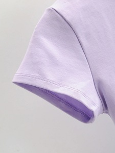 T-Shirt à manches courtes à la mode pour femmes nouveau haut d'épaule asymétrique décoration sans bretelles conception plissée été doux - Product Image 5