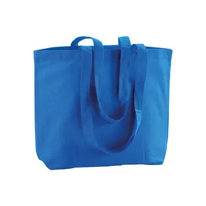 Borse Promozionali Personalizzate in Cotone con Design a Soffietto e Materiale da 120 G/m2 - Product Image 1