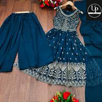 Haute qualité pakistanais tyle salwar kameez avec travail brodé lourd spécial fête porter nouveau design nyra coupe robe sharara ensemble