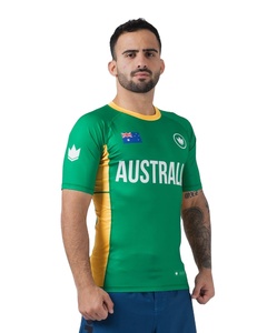 Jiu Jitsu-Protector de sarpullido Bjj para hombres, personalizado, cuello redondo, artes marciales, BJJ No Gi Gear - Product Image 2