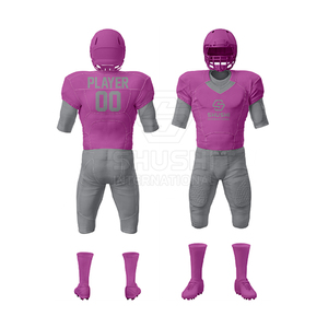 Ensemble de maillot et pantalon de football américain pour hommes, sur mesure, sublimation, logo d'équipe personnalisé, court, respirant, 100% polyester - Product Image 2