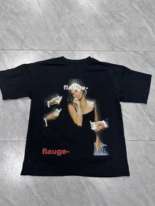 เสื้อยืดผู้ชายทรงบ็อกซี่ ผ้าฝ้ายผสมไม้ไผ่ คุณภาพสูง เป็นมิตรกับสิ่งแวดล้อม สไตล์เรโทร ลุควินเทจ ผ้าถักเนื้อแน่น รับผลิตแบบ OEM พร้อมโลโก้ตามสั่ง - Product Image 4