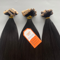 Extensions de cheveux à bandes adhésives AZ Hair VietNam, 100% cheveux humains Remy, lisses, double trame, noir de jais naturel, 8''-40''