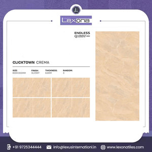 Dernière collection de carreaux de sol et de mur en porcelaine brillante au design moderne Texture solide 8.5mm d'épaisseur pour un usage intérieur - Product Image 2