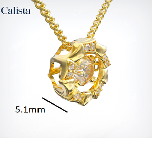 OEM K14 Cubic Zirconia Pendentif Collier pour Femmes Produit Chaud avec Or Jaune Rhodium Placage Nouvelle Collocation -DS01002 - Product Image 5