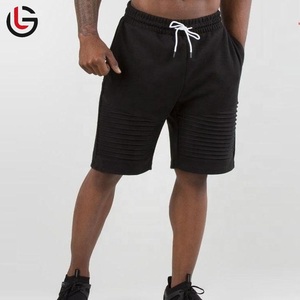 Shorts de jogging athlétiques pour hommes en coton éco-responsable et élasthanne, confortables, séchage rapide, imperméables, style décontracté, couleur unie - Product Image 1