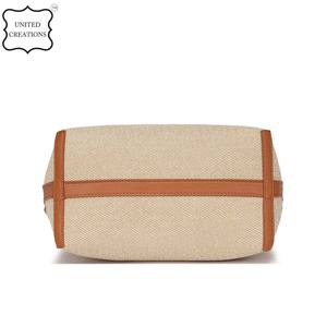 Sac fourre-tout en jute réutilisable pour femme, écologique, prix d'usine en gros, avec votre logo - Product Image 4